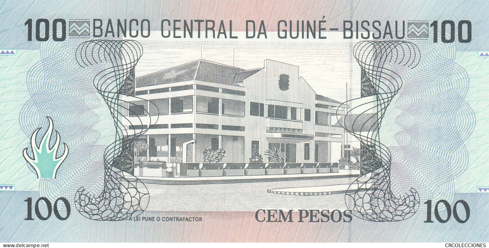 BILLETE GUINEA BISSAU 100 PESOS 1990 P-11 SIN CIRCULAR  - Otros – Africa