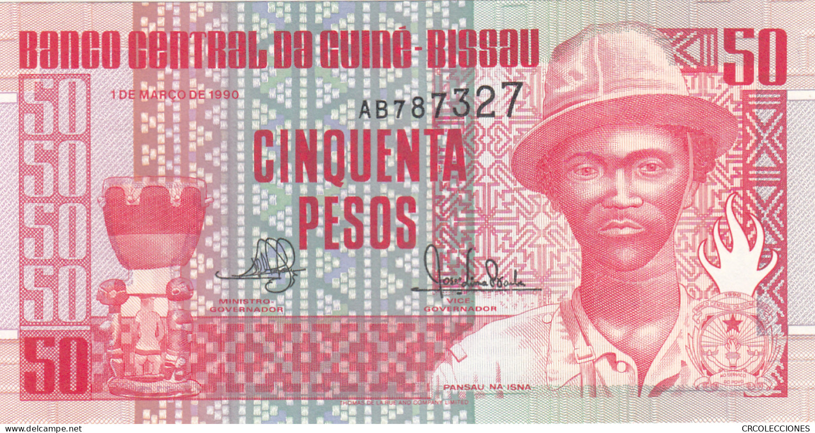 BILLETE GUINEA BISSAU 50 PESOS 1990 P-10 SIN CIRCULAR  - Autres - Afrique