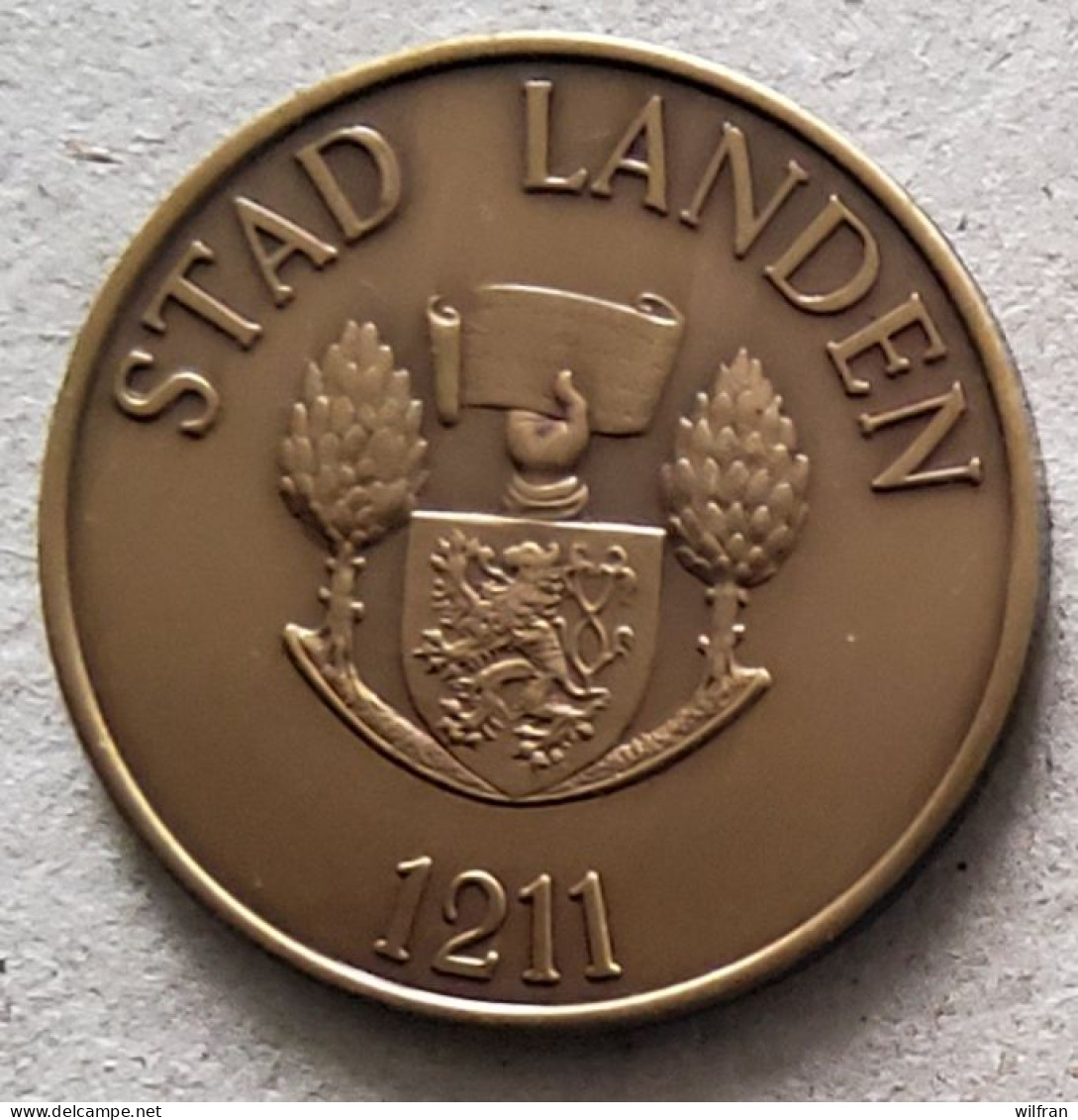 4607 Vz Pepijn Van Landen 580-640 - Kz Stad Landen 1211 - Tokens Of Communes