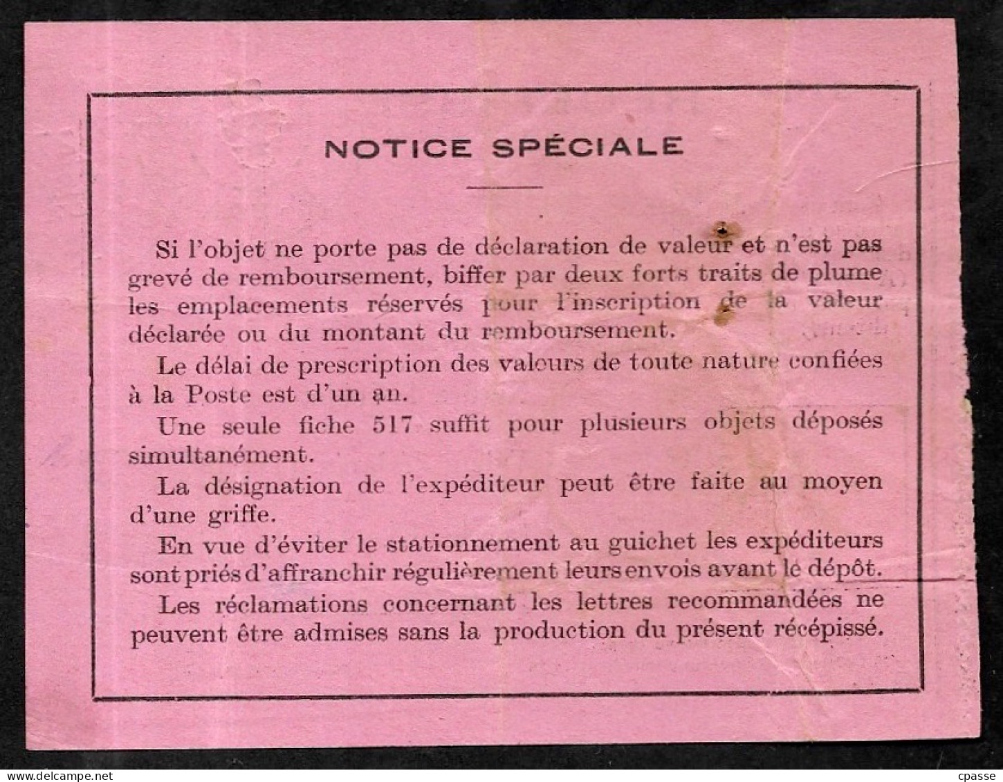 1937 Récépissé De Lettre Recommandée Pour Paris, Cachet Manuel SIKASSO SOUDAN FRANCAIS - Otros & Sin Clasificación