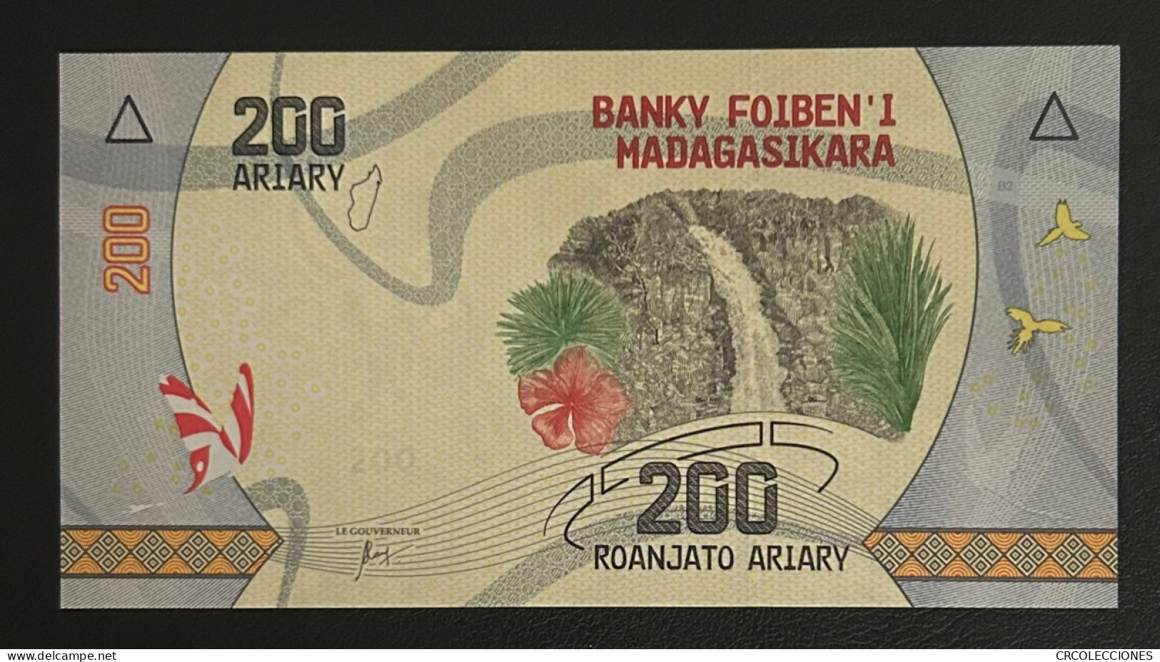 BILLETE MADAGASCAR 200 ARIARY 2017 P-98a SIN CIRCULAR - Sonstige – Afrika