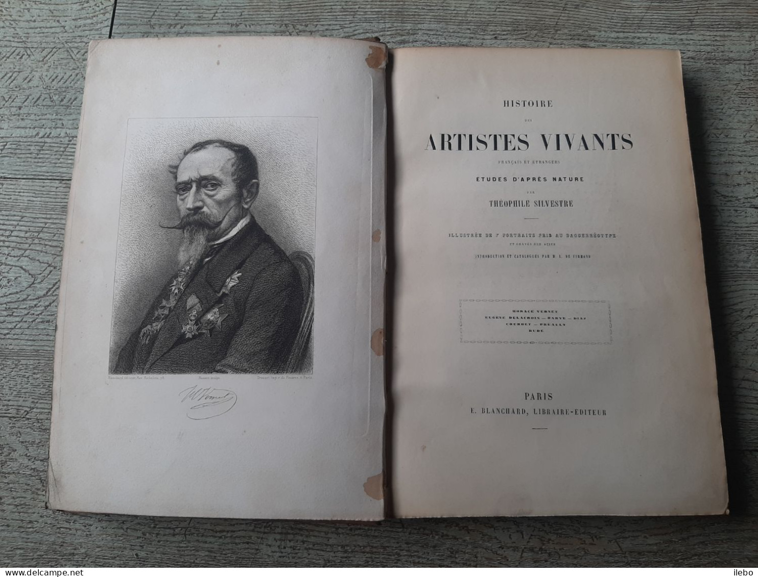 Histoire Des Artistes Vivants Français Et étrangers Théophile Silvestre Vernet Courbet Rude - Biographie