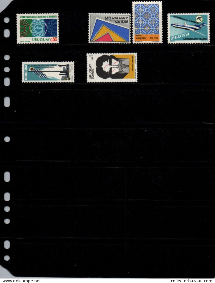1976 - 1978 Uruguay Stamps Collection Very Complete ** MNH - Uruguay
