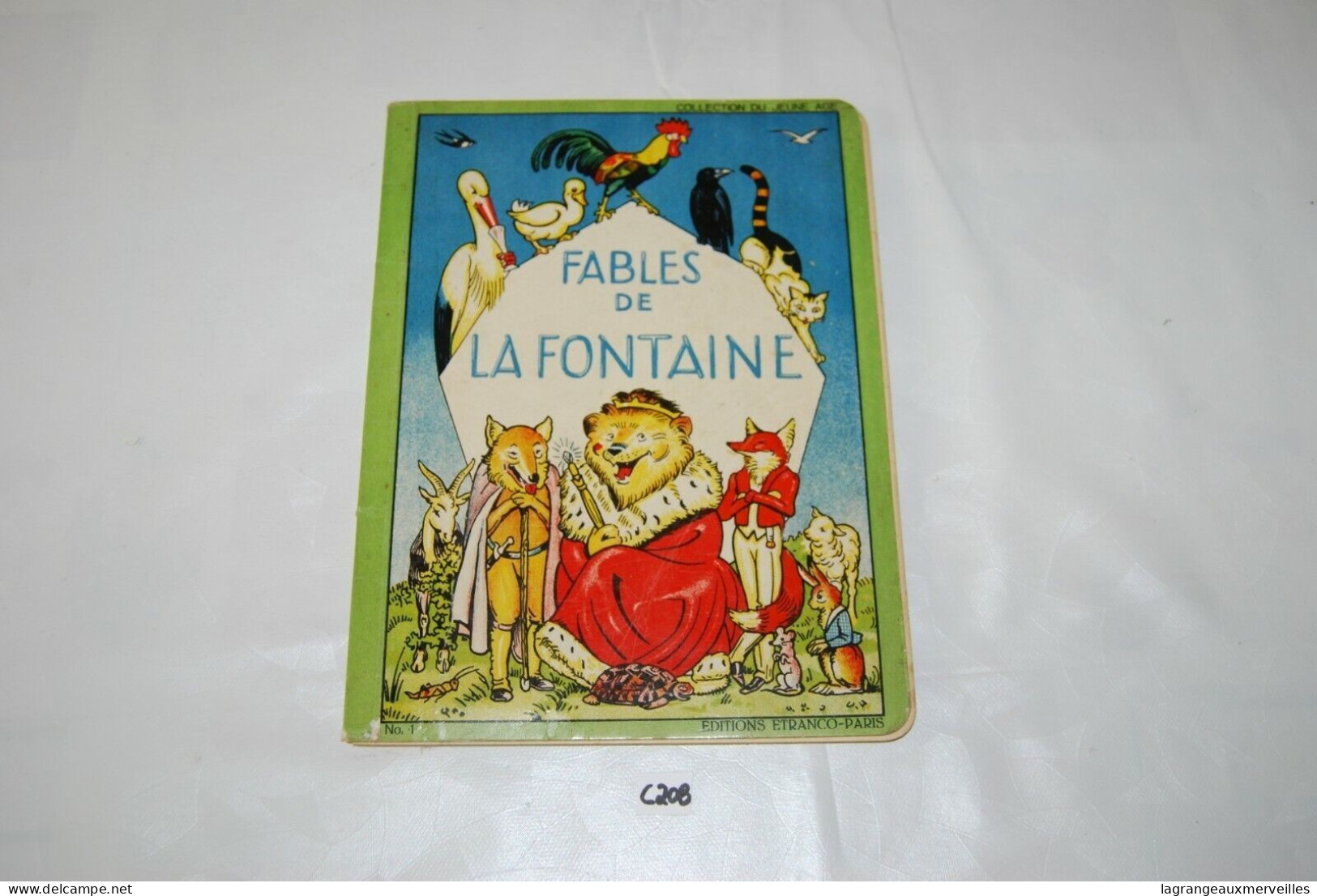 C208 Livre Enfant - 12 Fables De La Fontaine - Berthe Renard - Non Classés