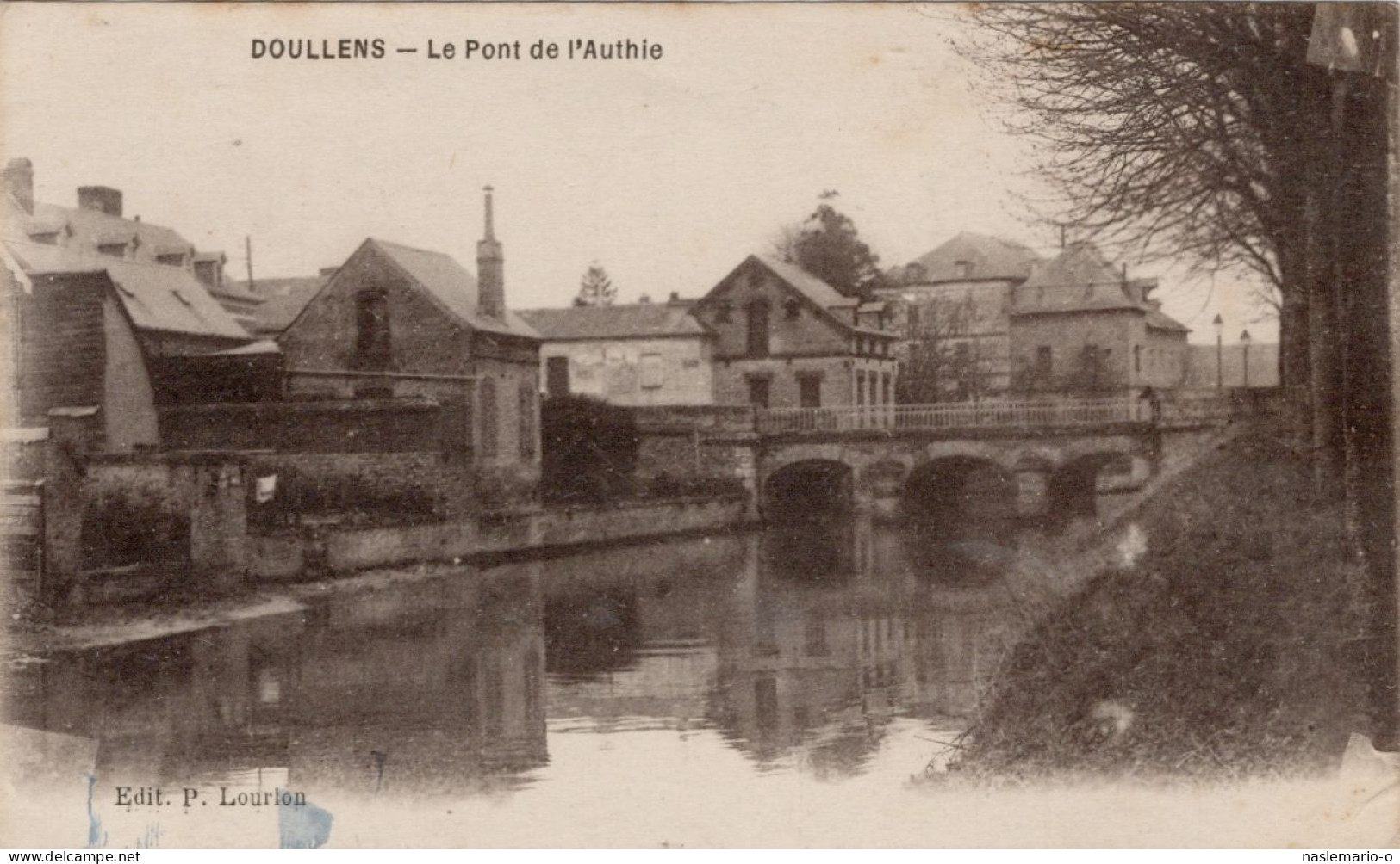 CPA 80 DOULLENS Le Pont De L'Authie - Doullens