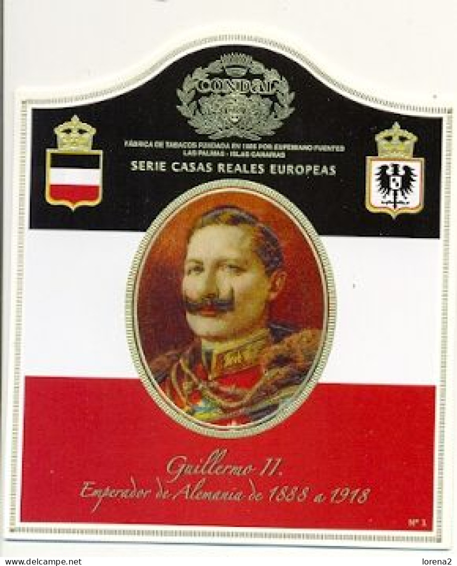 Vitolas Condal. Serie Casas Reales Europeas, Serie 1ª. 14-1642 - Cigar Bands