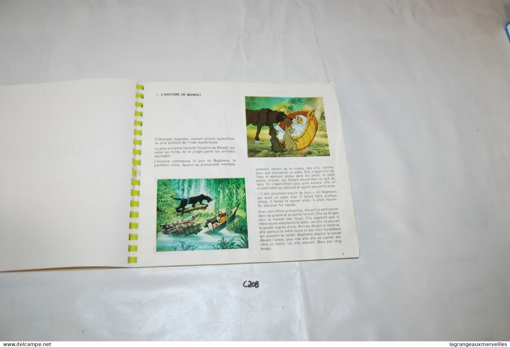 C208 Livre Enfant - Walt Disney - Le Livre De La Jungle - Disney