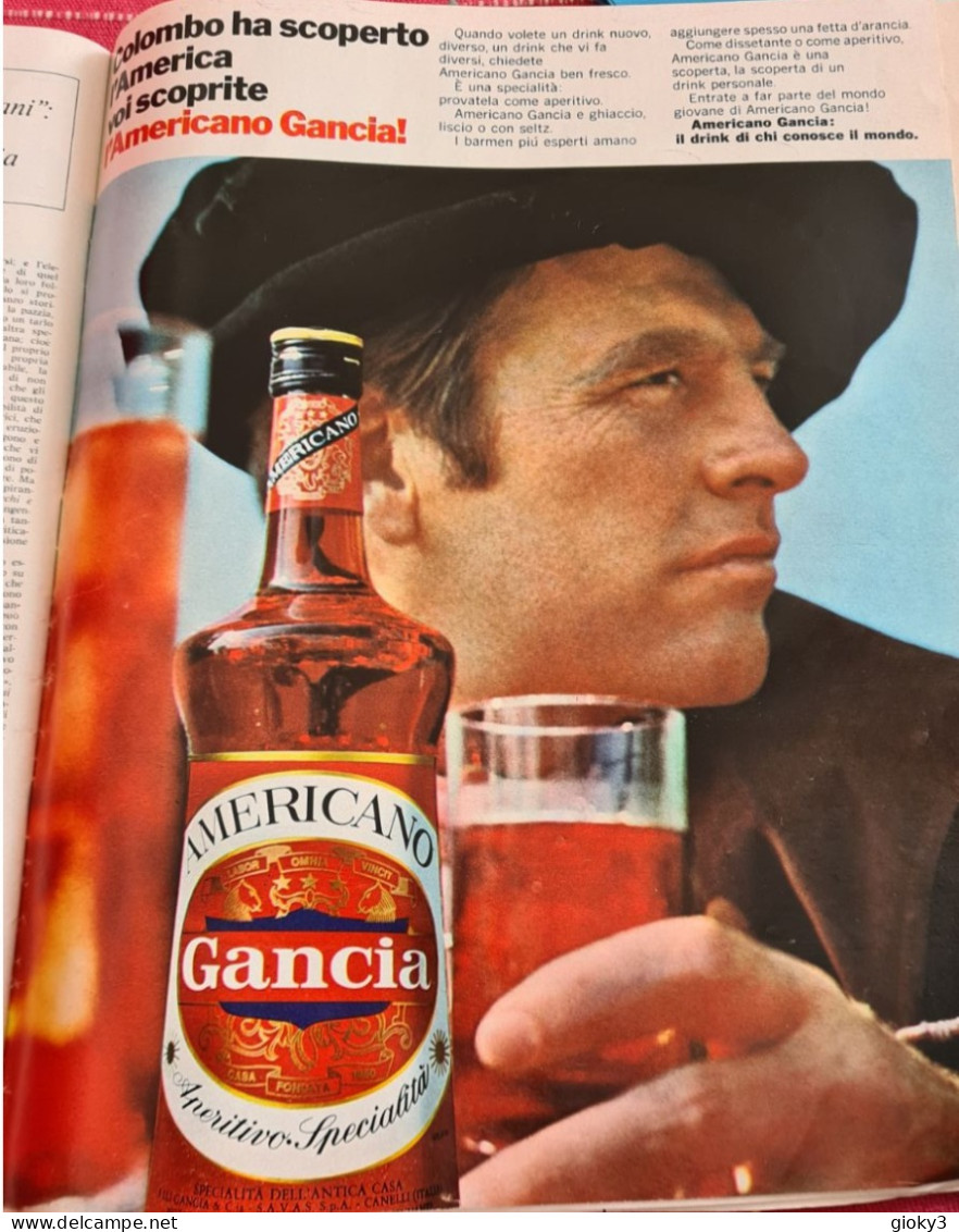 PUBBLICITA' AMERICANO GANCIA 1967 - Alcoholes