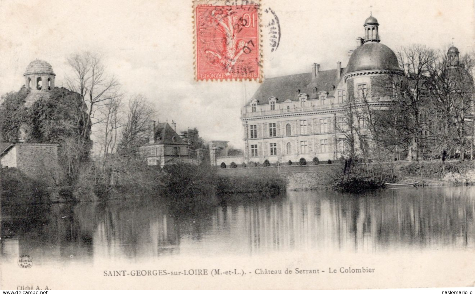 CPA 49 SAINT GEORGES SUR LOIRE Château De Serrant - Le Colombier 1907 - Saint Georges Sur Loire