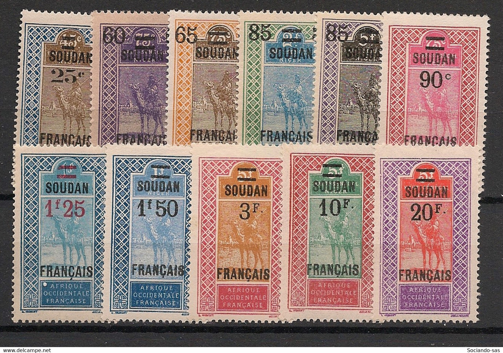 SOUDAN - 1922-27 - N°YT. 42 à 52 - Série Complète - Neuf Luxe ** / MNH / Postfrisch - Nuevos