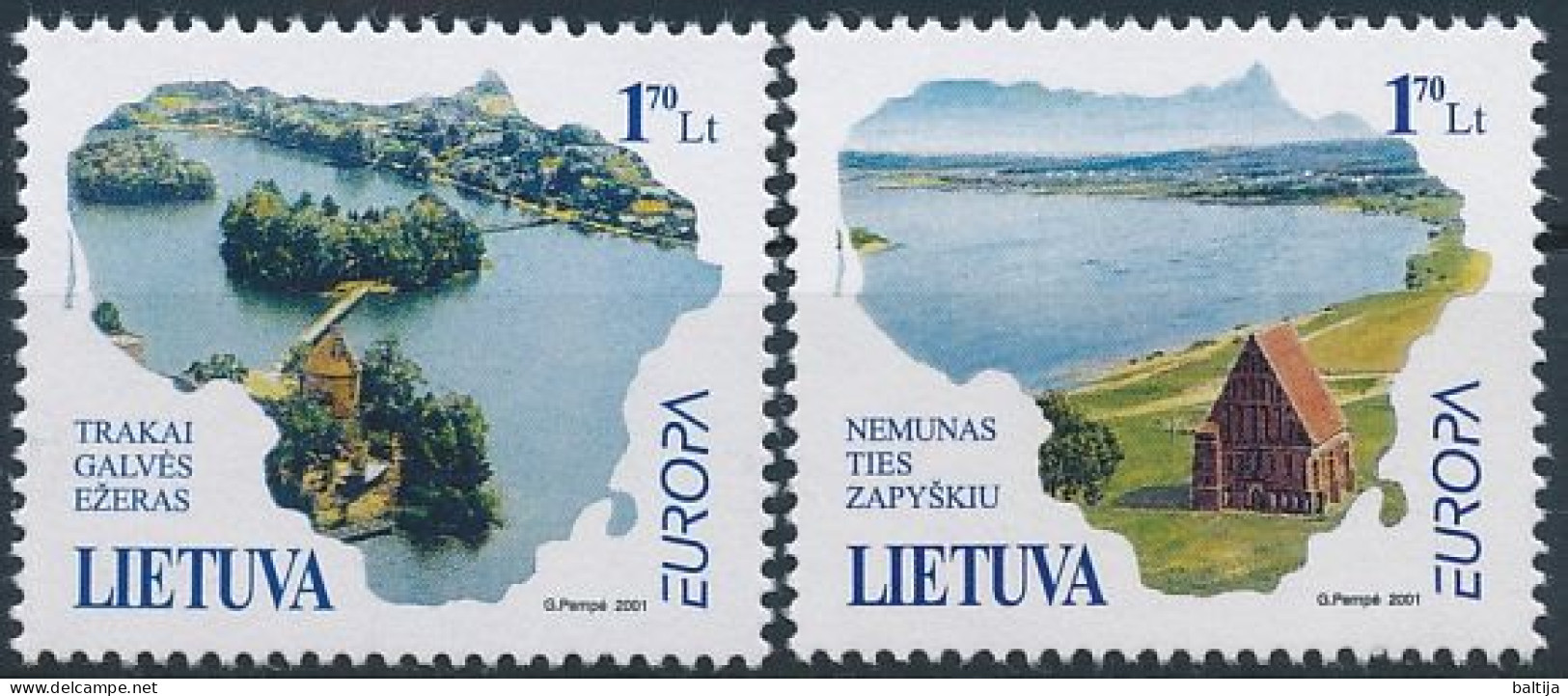 Mi 756-757 ** MNH / CEPT, Europa, Life-giving Water - Lithuania