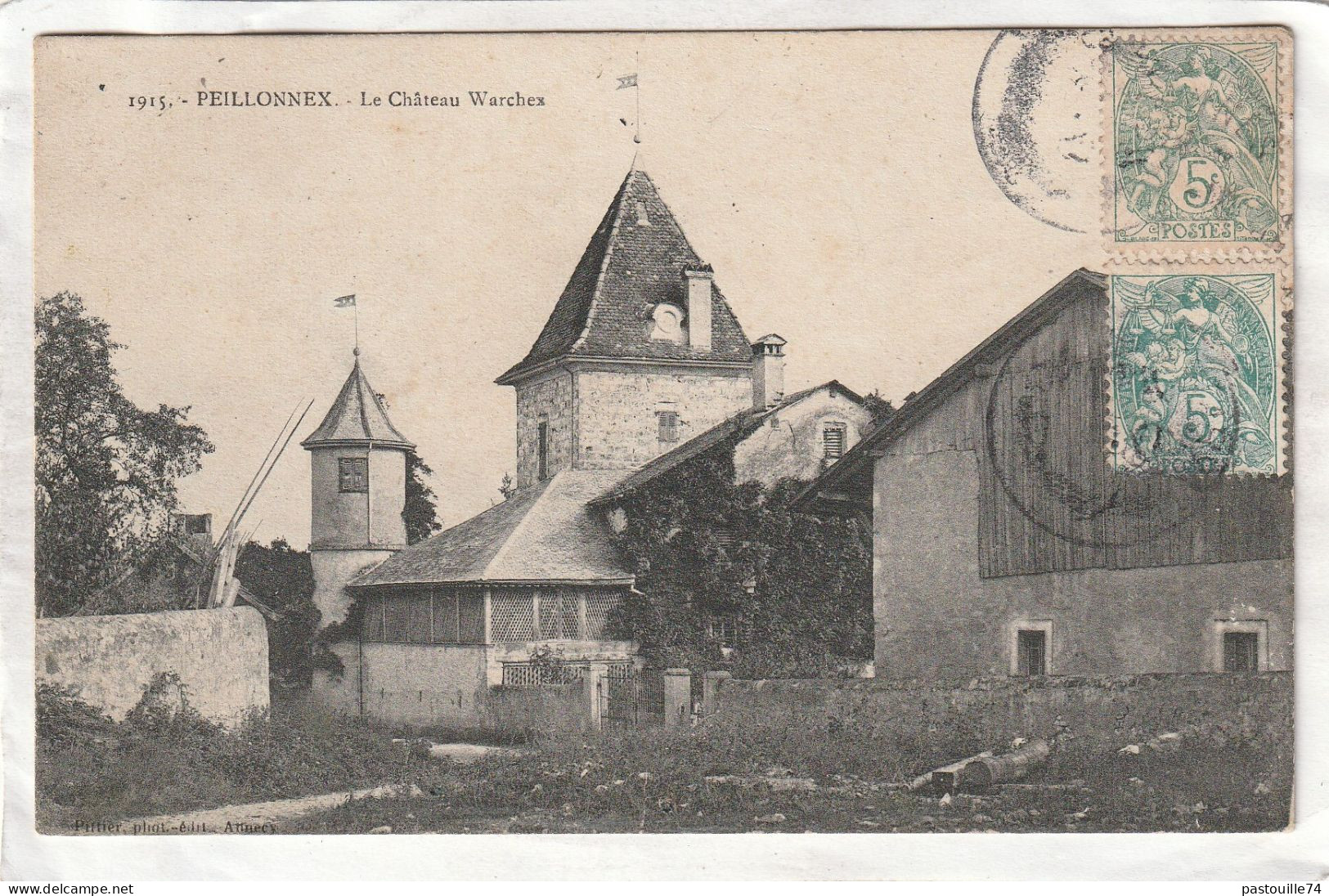 CPA :  14 X 9  -  PEILLONNEX.  -  Le Château  Warchex - Peillonnex