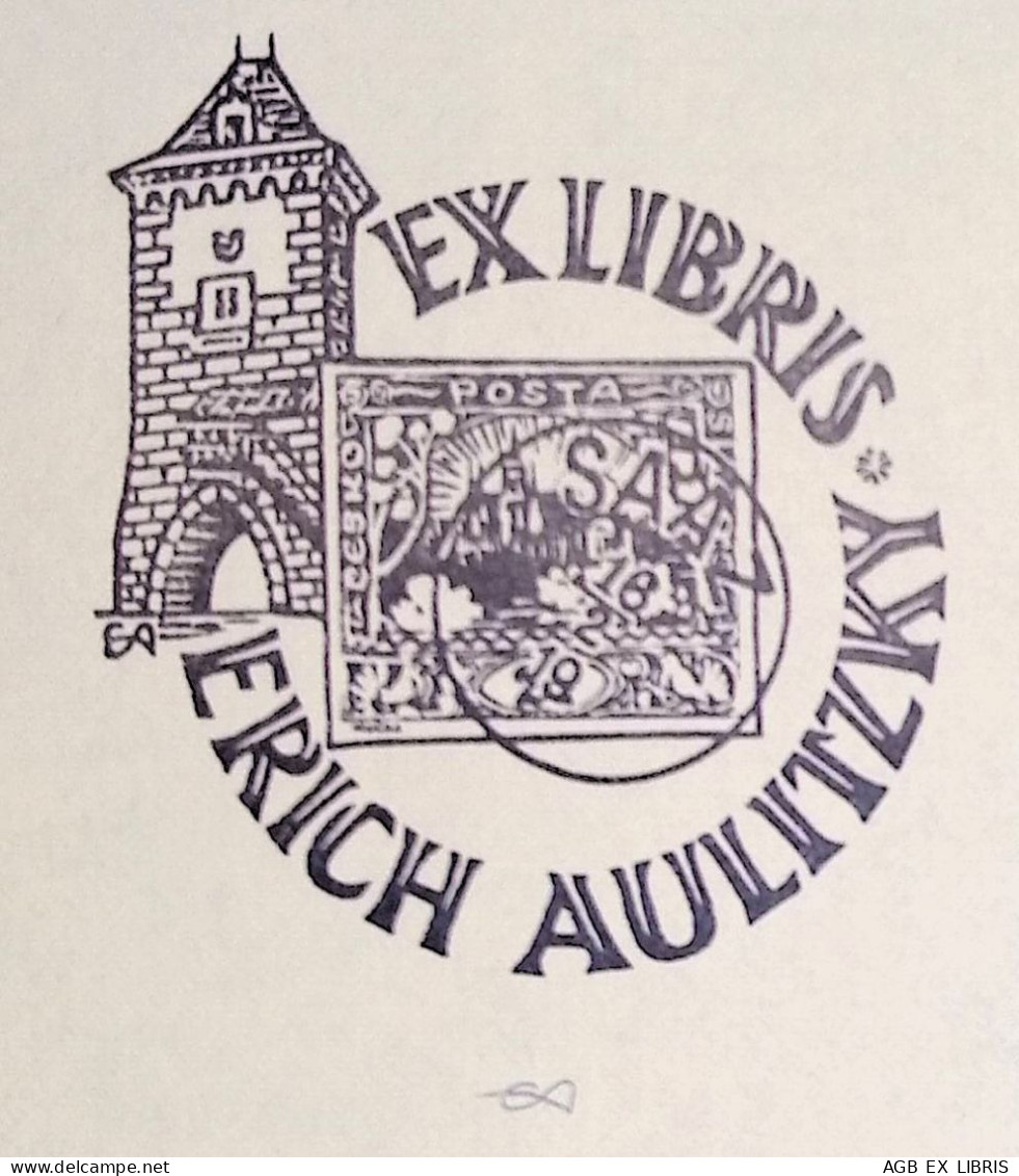 EX LIBRIS ERICH AULITZKY Per IPSE L27bis-F02 EXLIBRIS Opus 1 - Bookplates