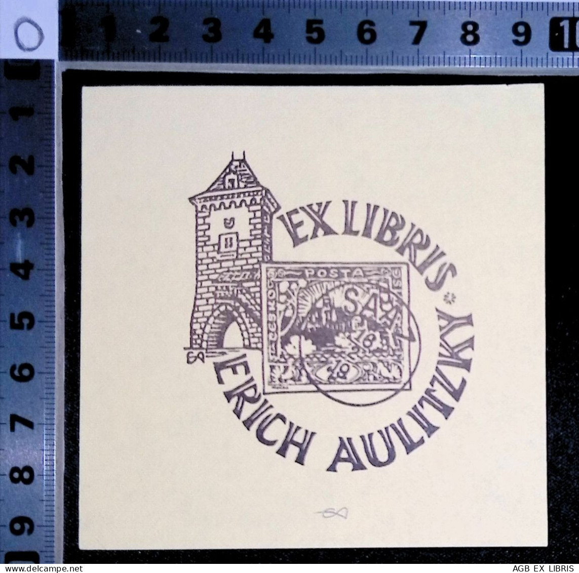 EX LIBRIS ERICH AULITZKY Per IPSE L27bis-F02 EXLIBRIS Opus 1 - Ex Libris