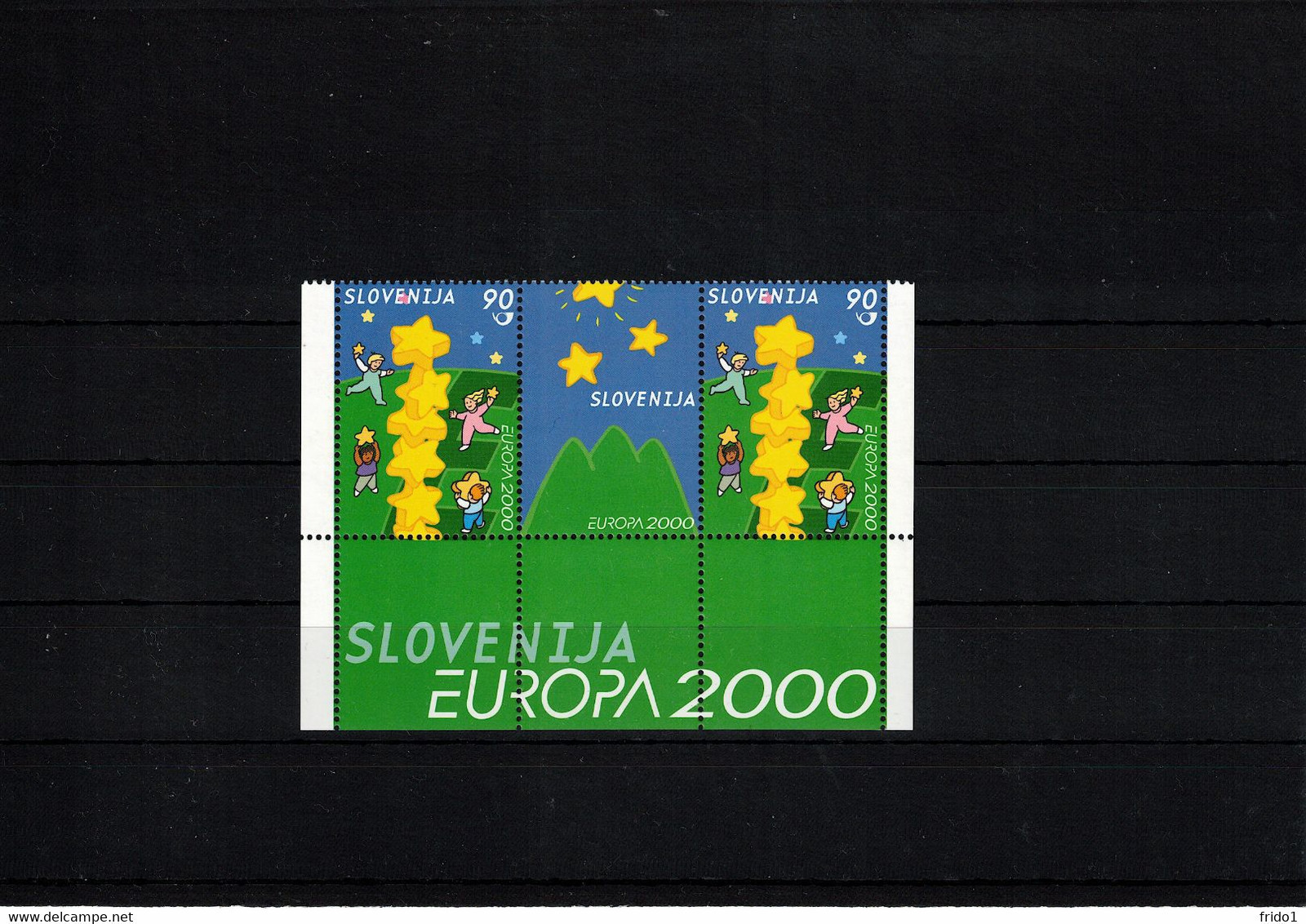 Slovenia / Slowenien 2000 Europa Cept Pair With Label Postfrisch / MNH - 2000