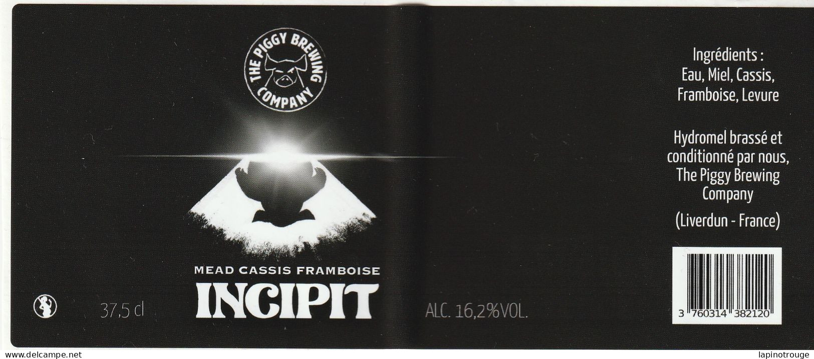 Etiquette Alcool The Piggy Brewing Company Incipit - El Arte De La Mesa