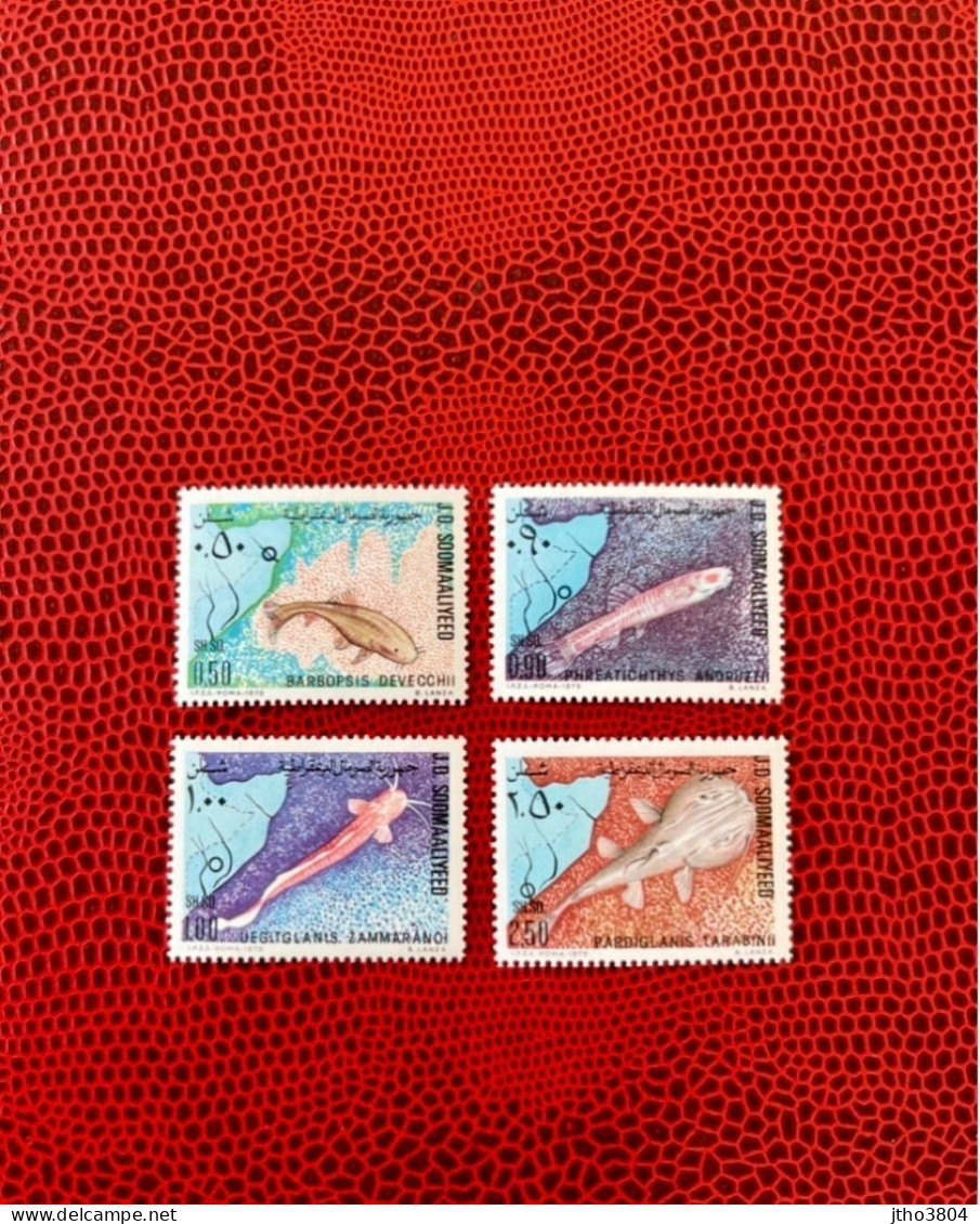 Somalie 1979 4 V Neuf MNH ** Mi 288 291 Somalia Pez Fish Peixe Fisch Pesce Poisson - Fishes