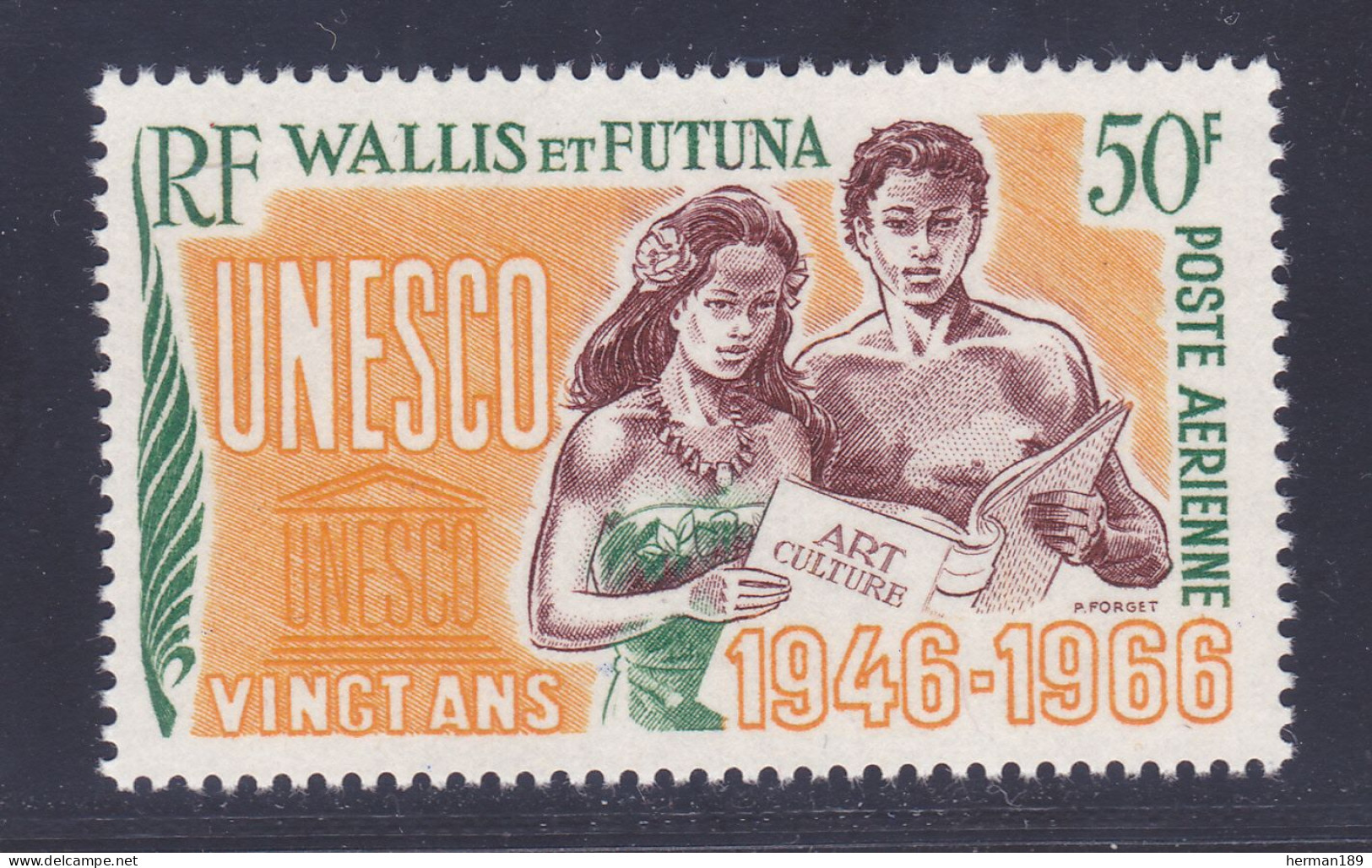 WALLIS ET FUTUNA AERIENS N°   28 ** MNH Neuf Sans Charnière, TB (D7467) Anniversaire De L'U.N.E.S.C.O. - 1966 - Unused Stamps
