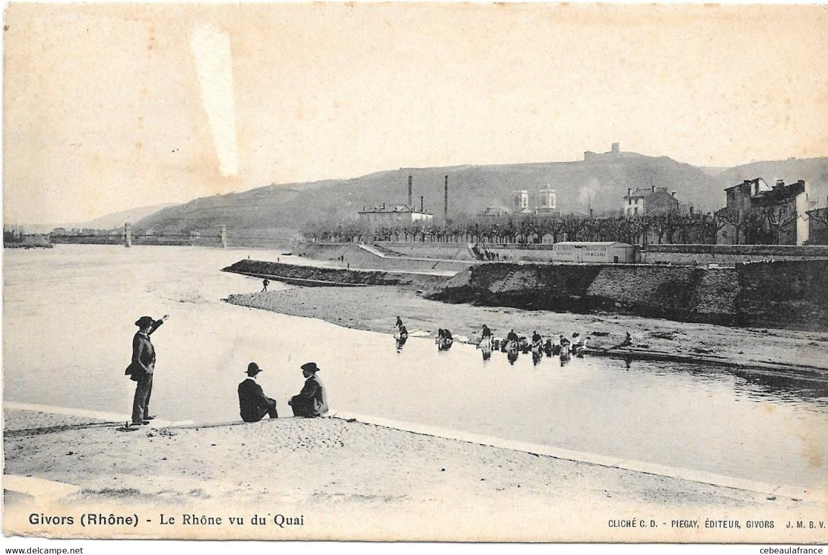 Givors Le Rhone Vu Des Quais - Grigny