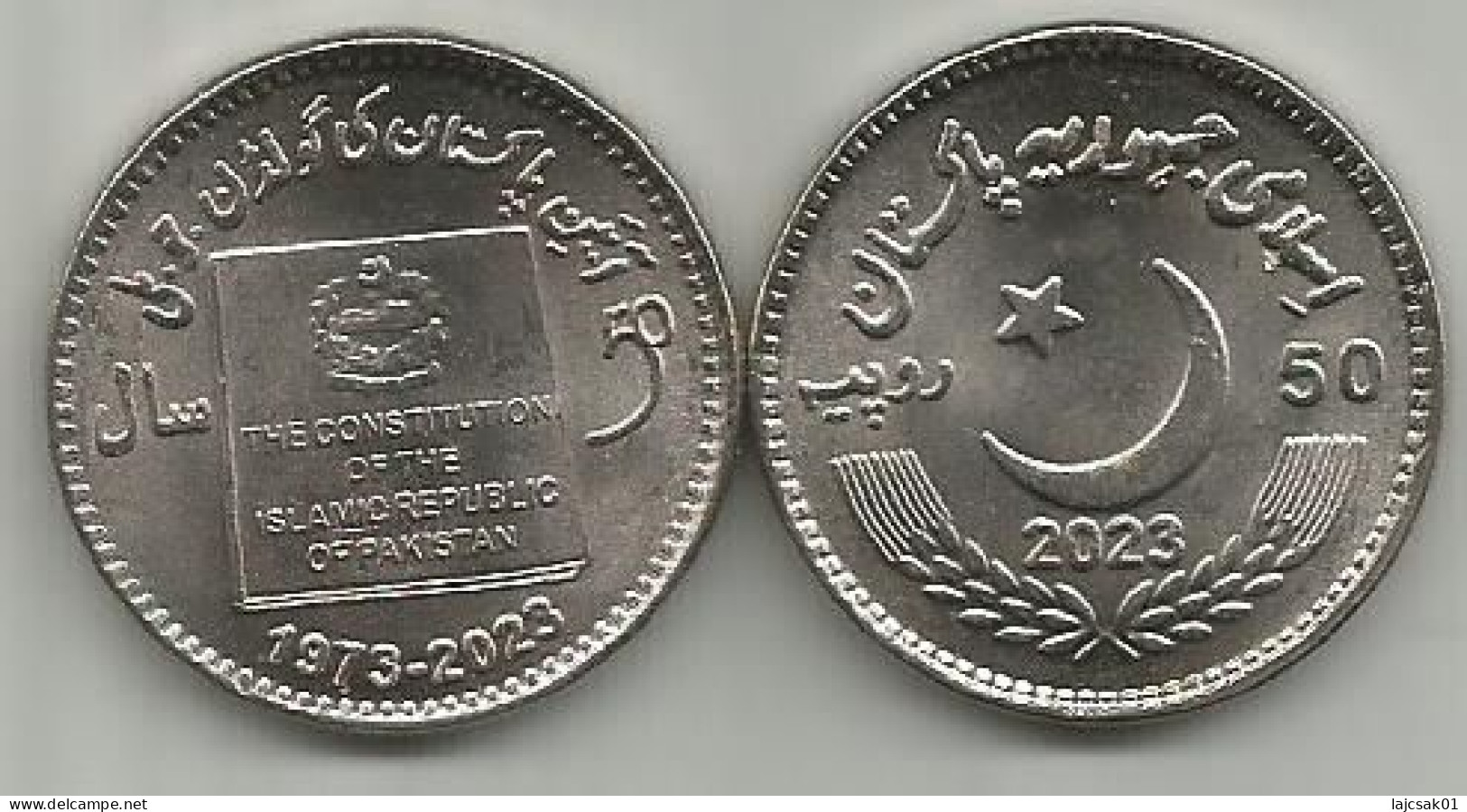 Pakistan 50 Rupees 2023.  Km#89 Golden Jubilee Of The Constitution  UNC - Pakistan