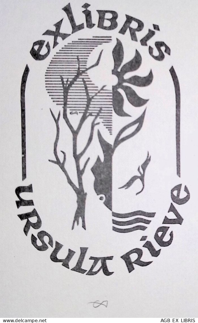 EX LIBRIS ERICH AULITZKY Per URSULA RIEVE L27bis-F02 EXLIBRIS Opus 14 GRANDE FORMATO - Exlibris