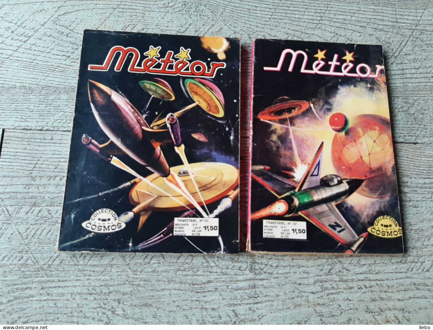 Lot 2 Météor Collection Cosmos N°186 Et 187 Science Fiction 1973 - Meteor