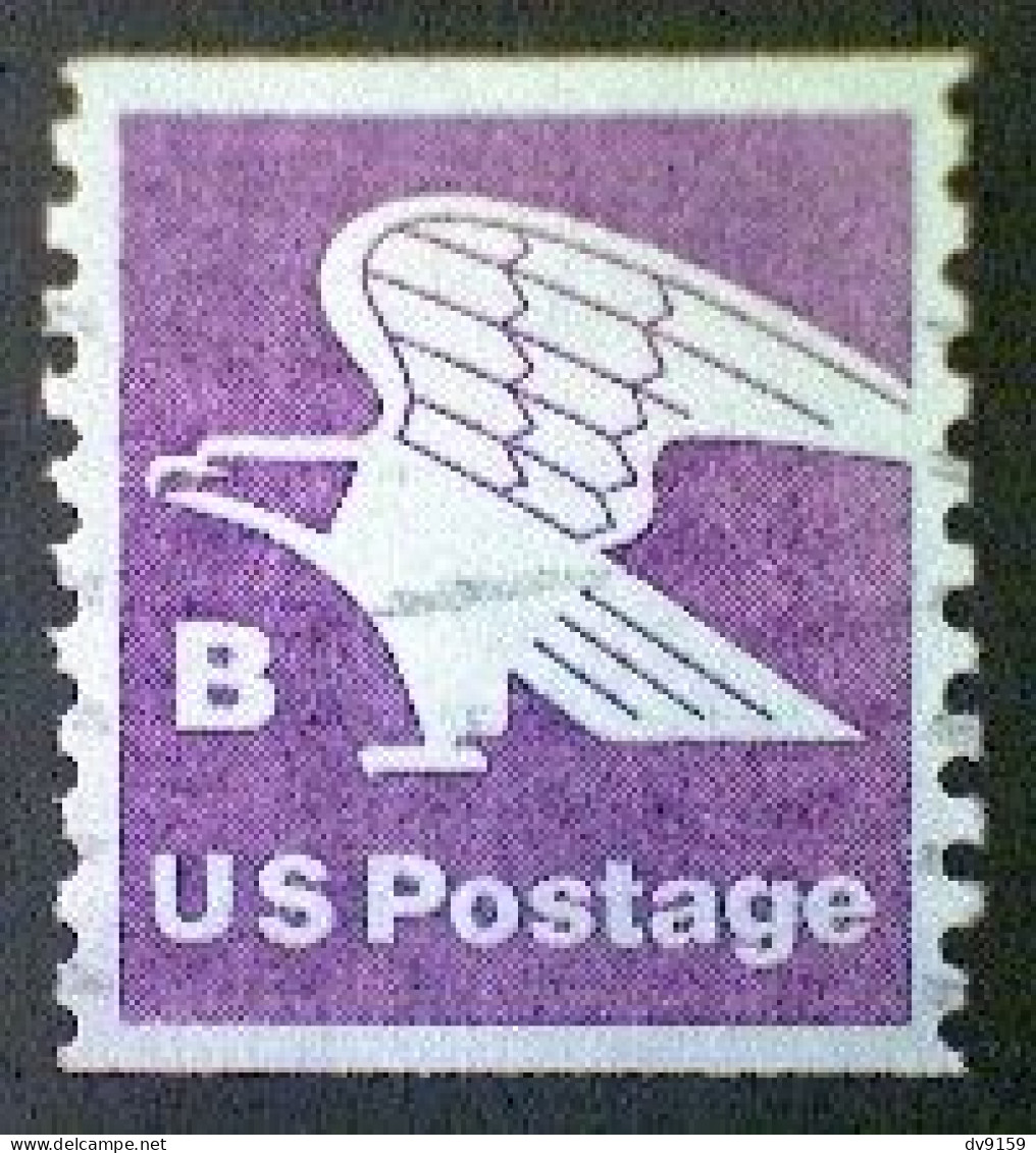 United States, Scott #1820, Used(o), 1981, Rate Change "B" Eagle , (18¢), Violet - Usati