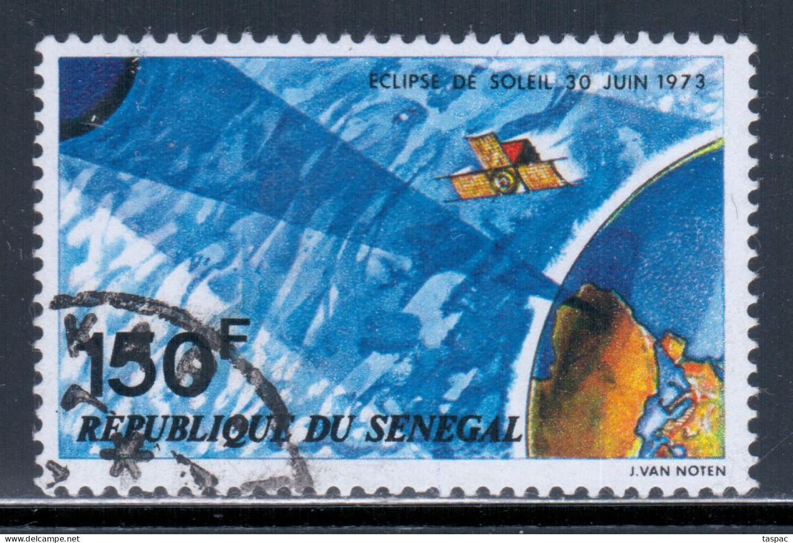 Senegal 1973 Mi# 523 Used - Short Set - Total Solar Eclipse / Skylab / Space - Afrika
