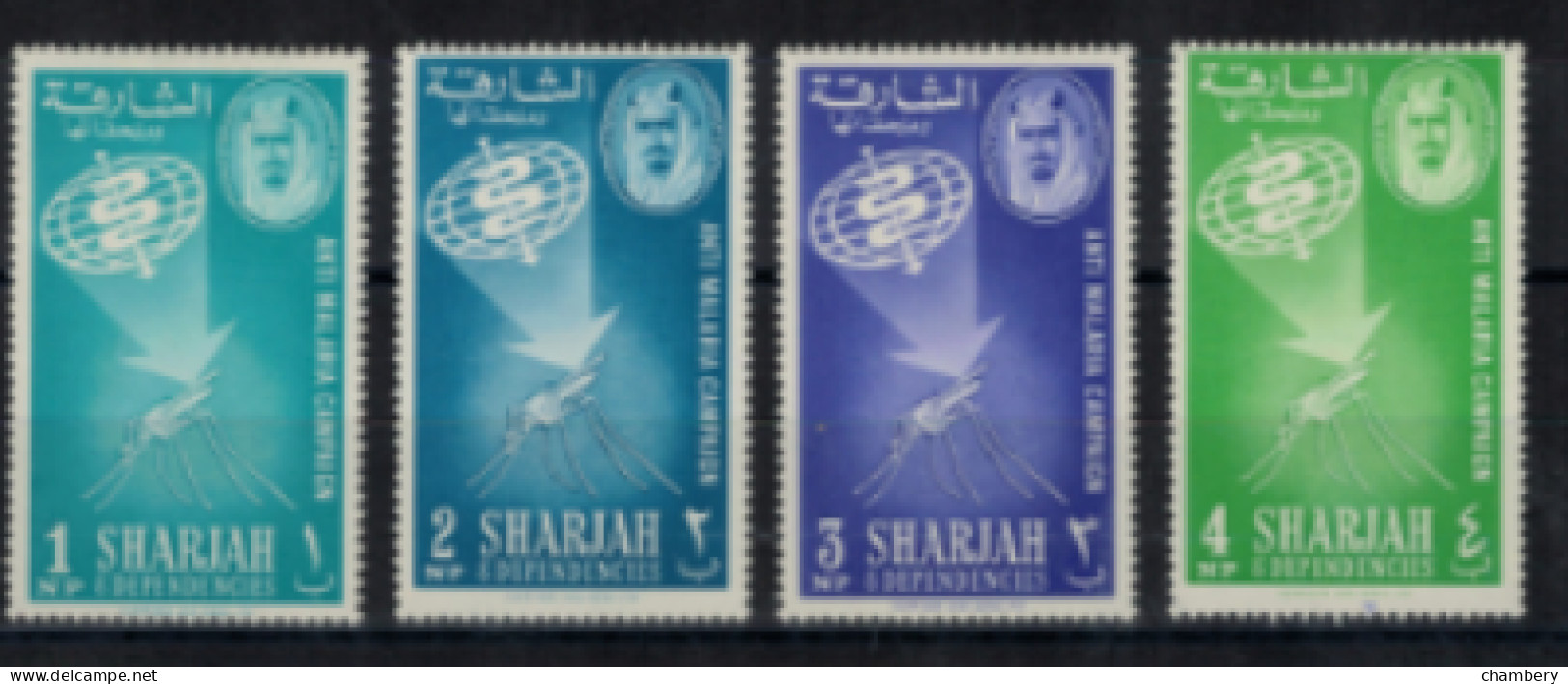 Arabie Du Sud-est - Sharjah - ""Eradication Du Paludisme" - Neufs (4/5) N° 16 à 19 De 1963 - Sonstige - Asien