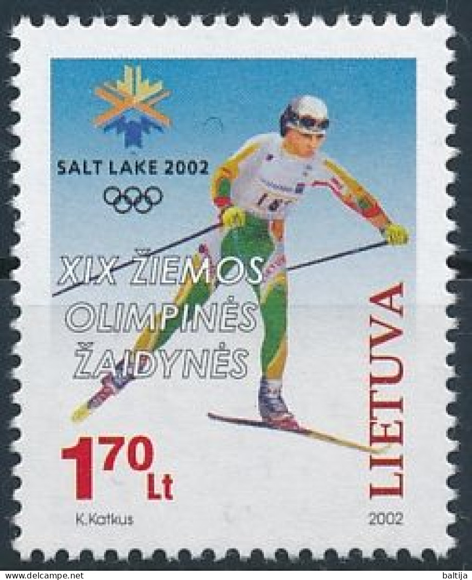 Mi 780 ** MNH / Winter Olympics, Salt Lake City, Nordic Skiing - Lithuania