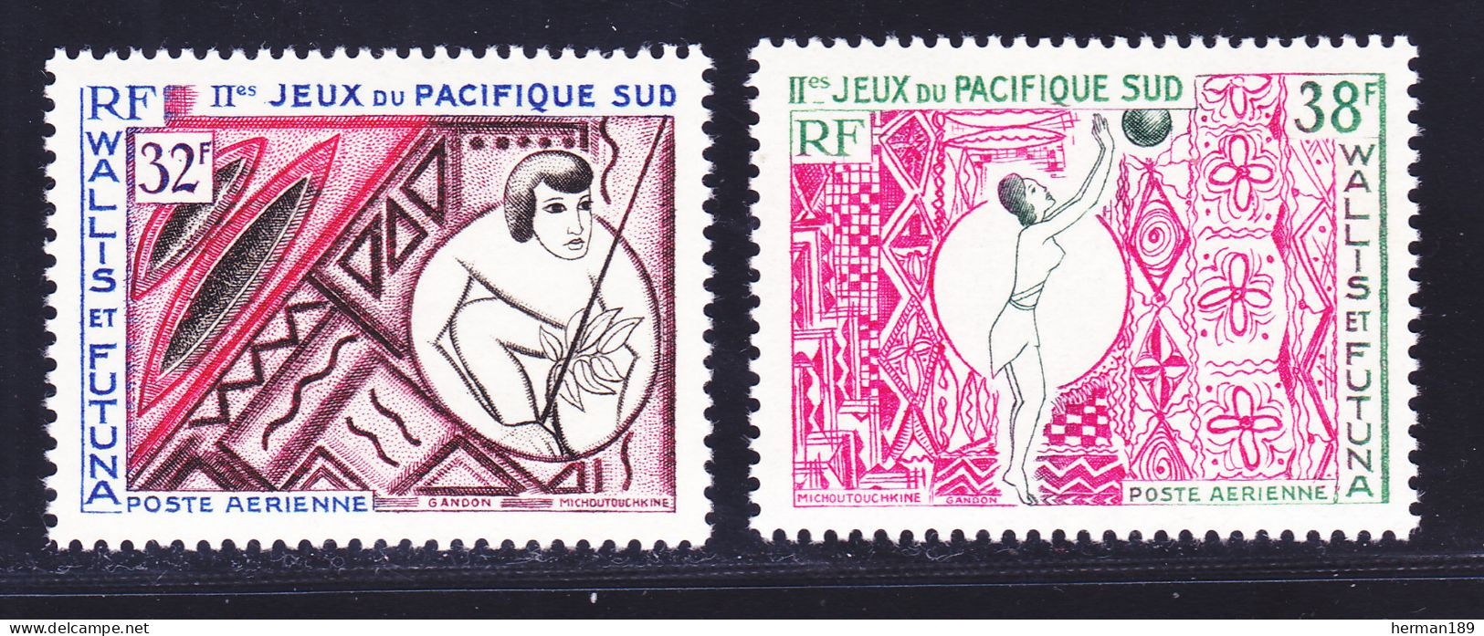 WALLIS ET FUTUNA AERIENS N°   29 & 30 ** MNH Neufs Sans Charnière, TB (D7470) Jeux Du Pacifique Sud - 1966 - Nuevos