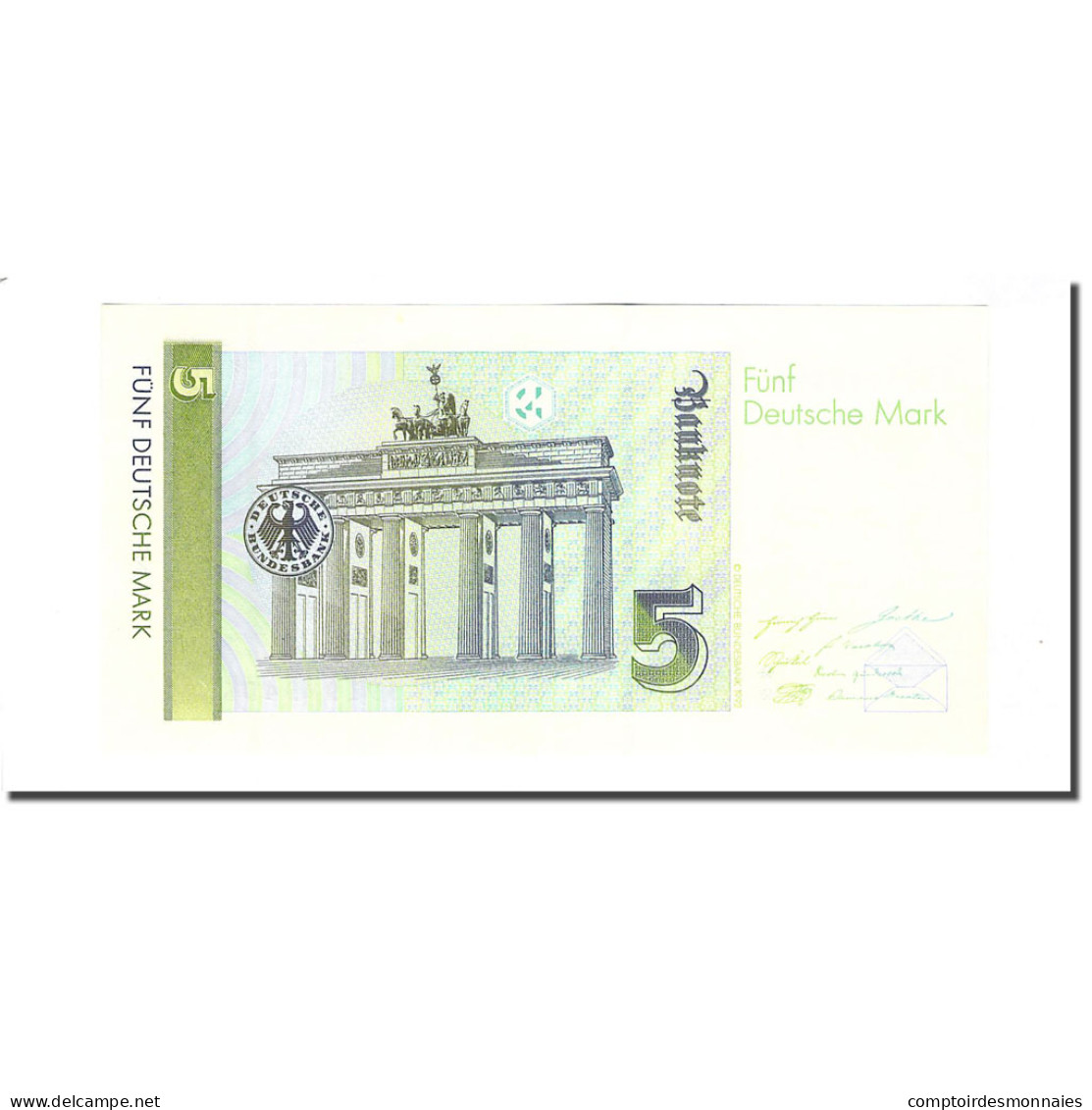 Billet, République Fédérale Allemande, 5 Deutsche Mark, 1991-08-01, KM:37 - 5 Deutsche Mark