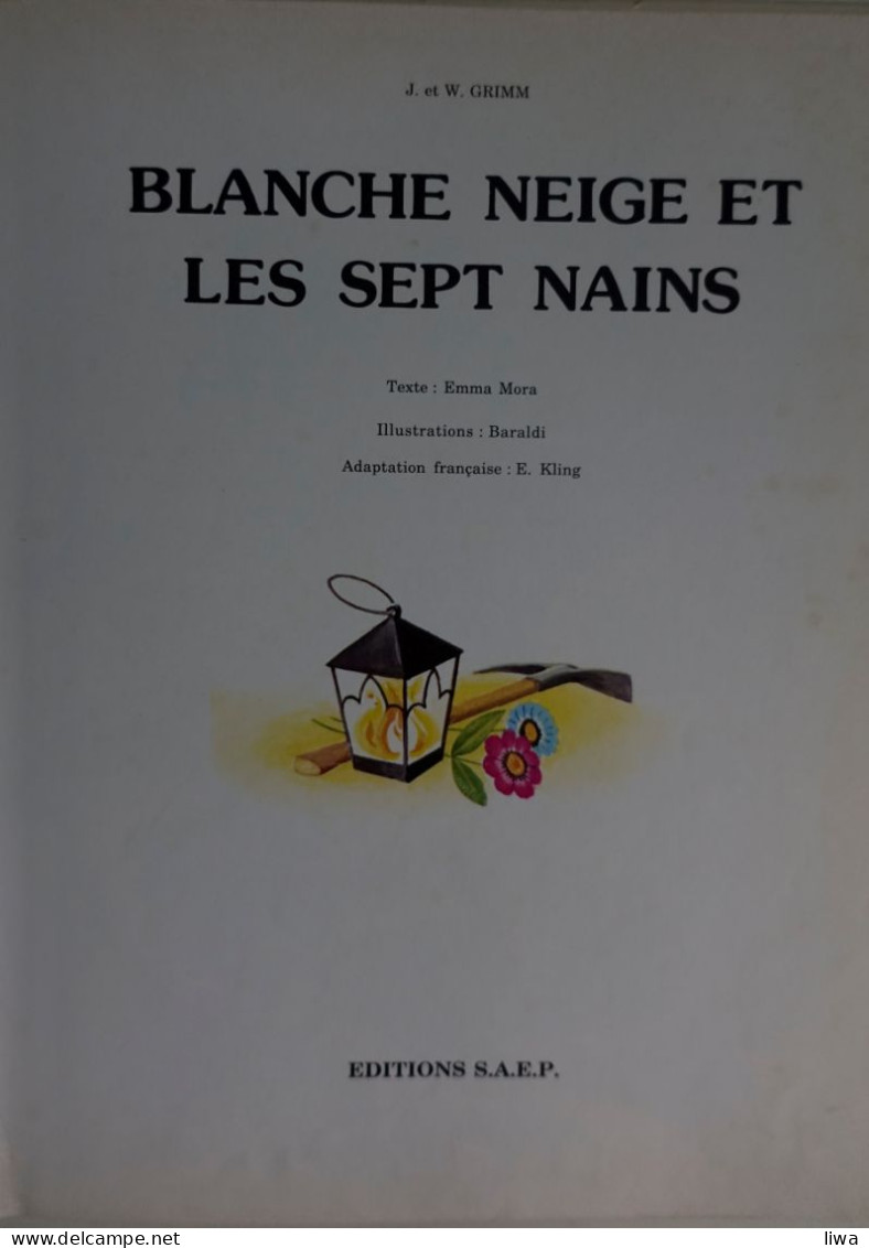 Blanche Neige Et Les Sept Nains – J. En W. Grimm - Cuentos