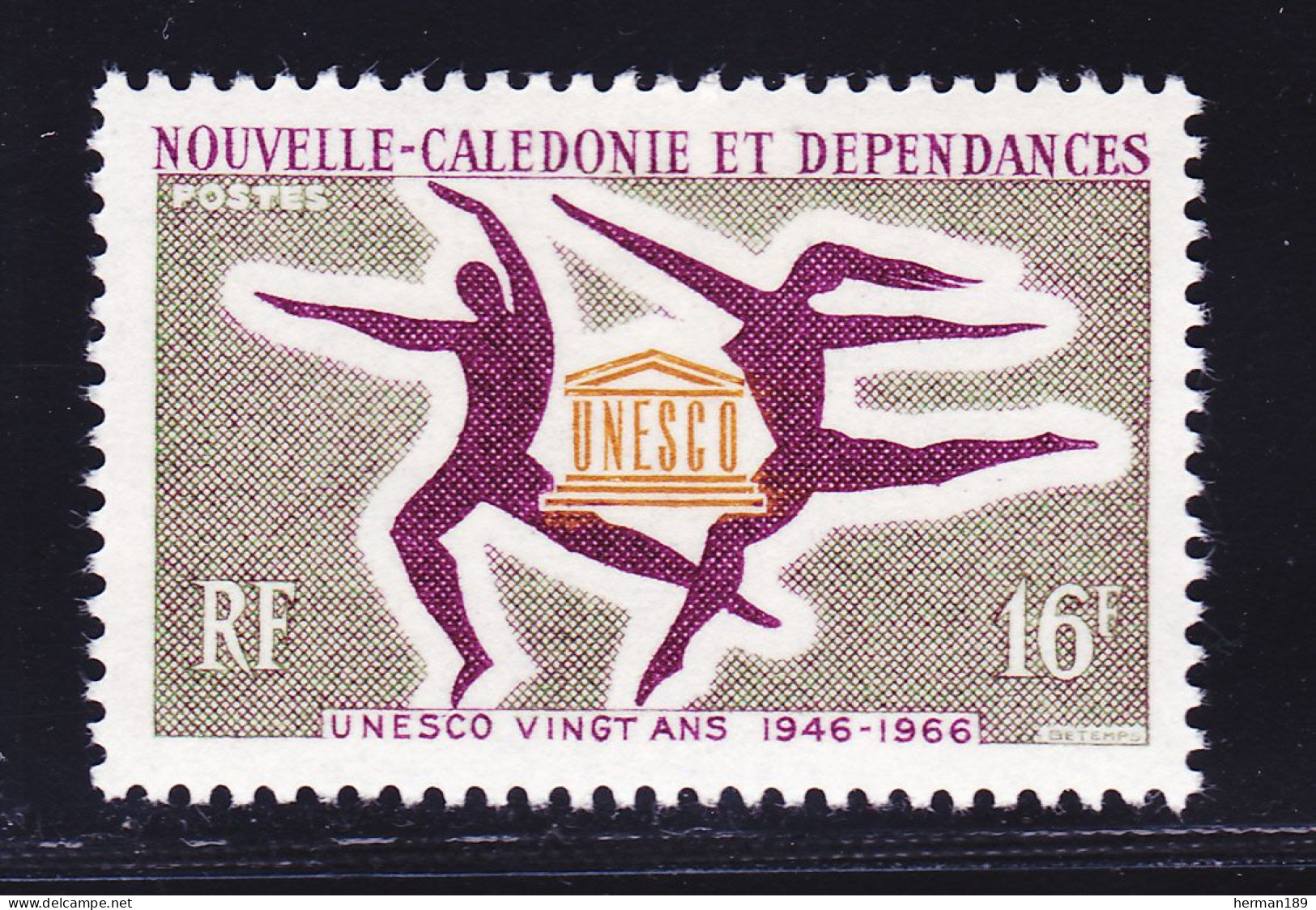 NOUVELLE CALEDONIE N°  329 ** MNH Neuf Sans Charnière, TB (D7472) Anniversaire De L'U.N.E.S.C.O. - 1966 - Ongebruikt