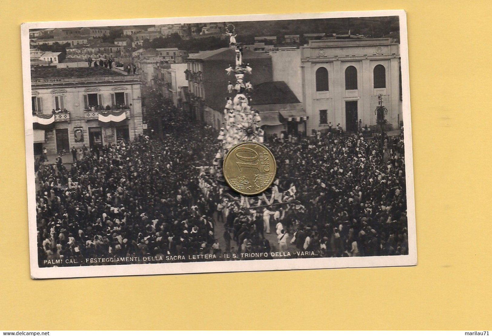 P3500 Calabria PALMI Processione Sacra Lettera 1948 Viaggiata - Otros & Sin Clasificación