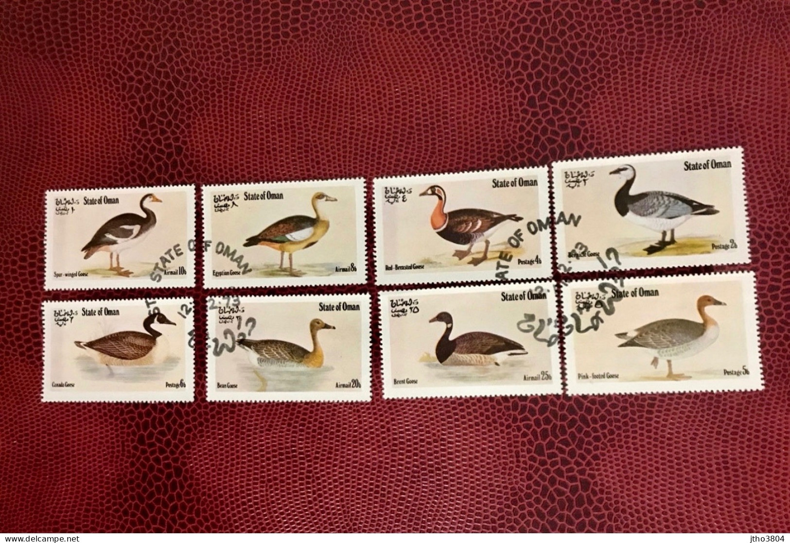 OMAN UAE 1972 8v Used  Mi Pájaro Bird Pássaro Vogel Ucello Oiseau UNITED ARAB EMIRATES - Patos