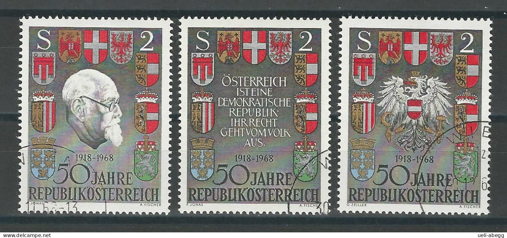 Österreich Mi 1273-75 O - Usados