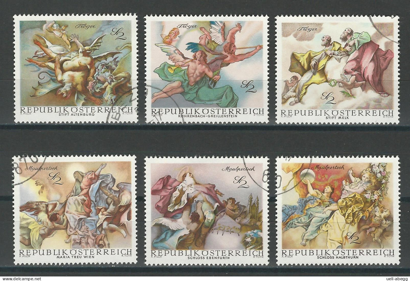 Österreich Mi 1278-83 O - Usados