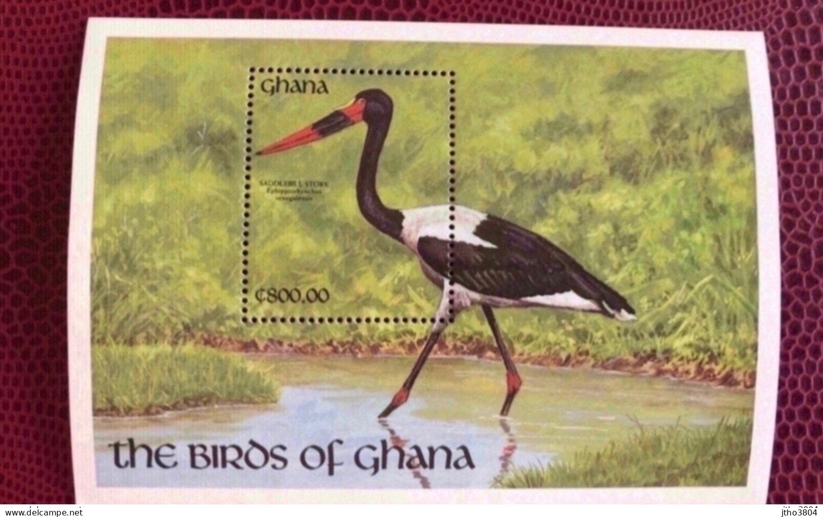 GHANA 1991 1 Bloc Neuf MNH BF 183 Ucello Oiseau Bird Pájaro Vogel - Storks & Long-legged Wading Birds