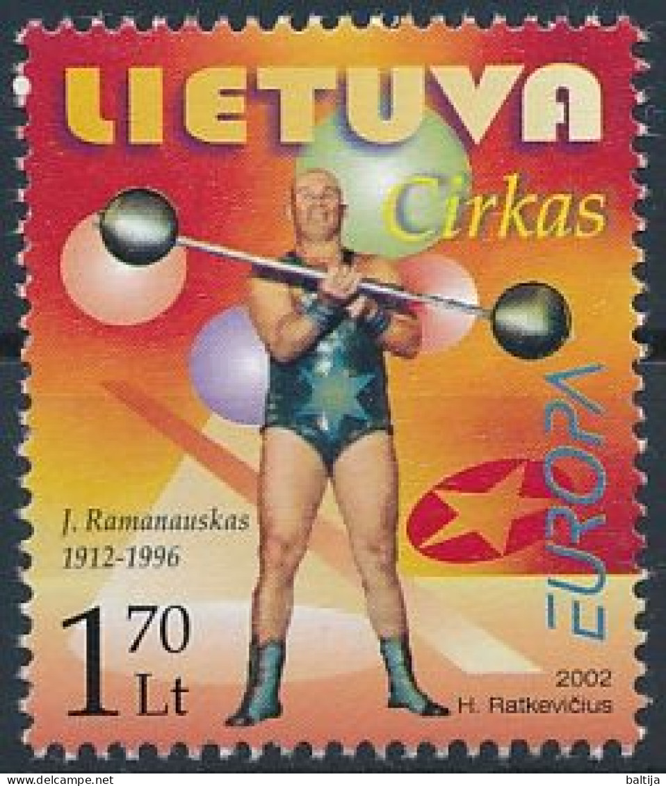 Mi 792 ** MNH / CEPT, Europa, Cirkus, Zirkus, Artist Jonas Ramanauskas - Lithuania