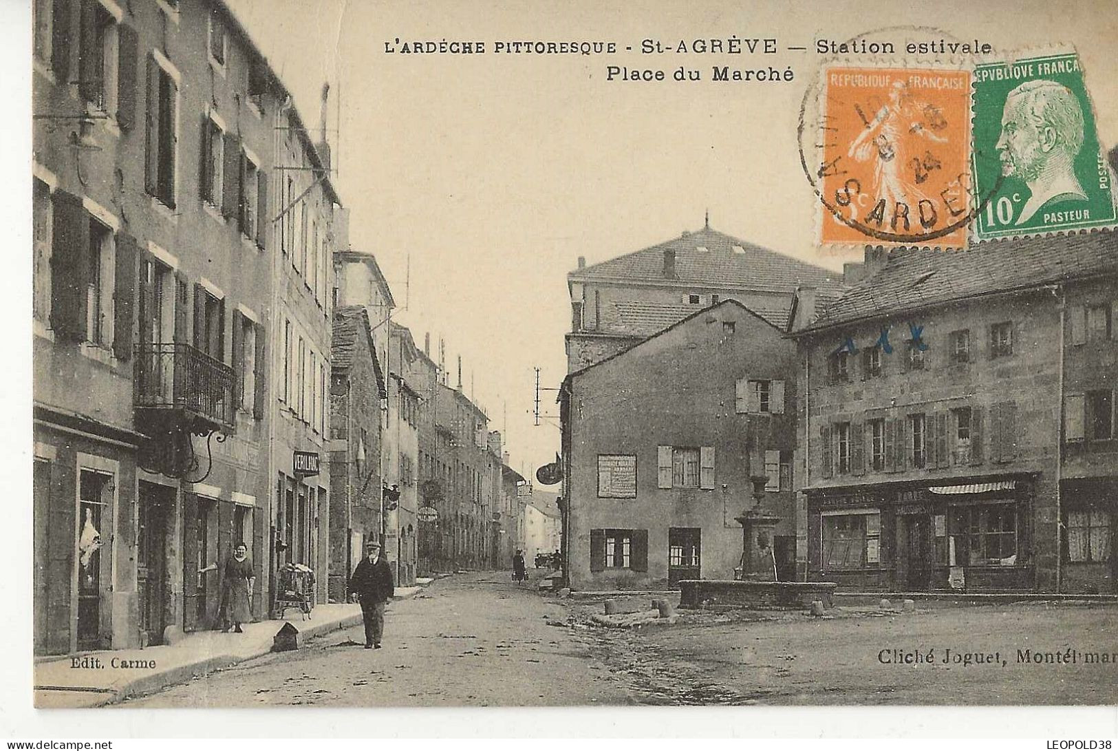 St AGREVE Place Du Marché - Saint Agrève