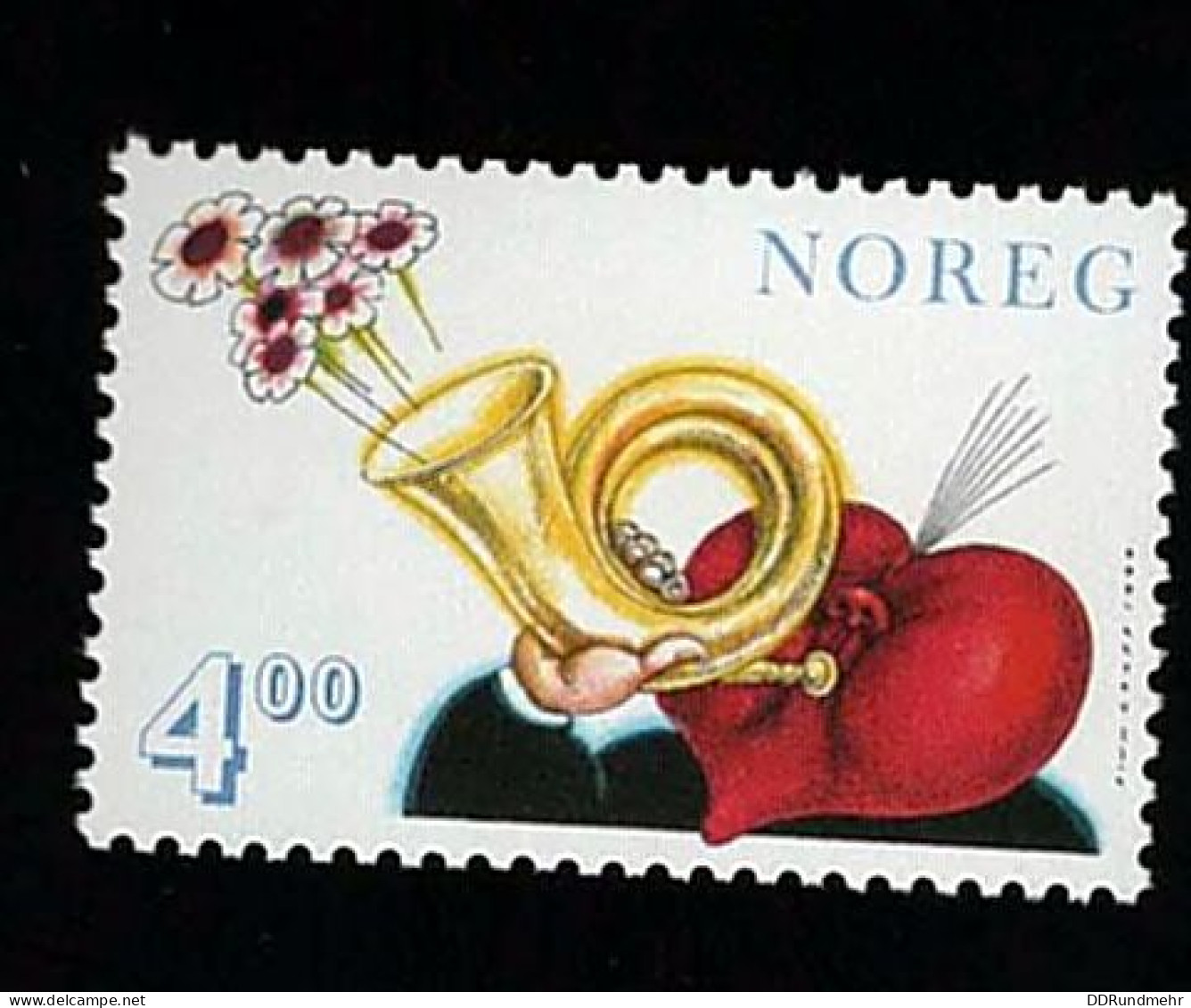 1999 St. Valentine's Day Michel NO 1306 Stamp Number NO 1217 Yvert Et Tellier NO 1263 Stanley Gibbons NO 1335 Xx MNH - Neufs