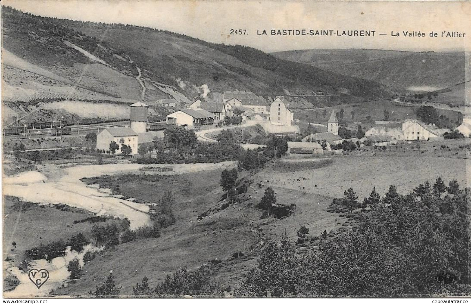 La Bastide St Laurent  Vallée Allier Vue Generale - Villefort