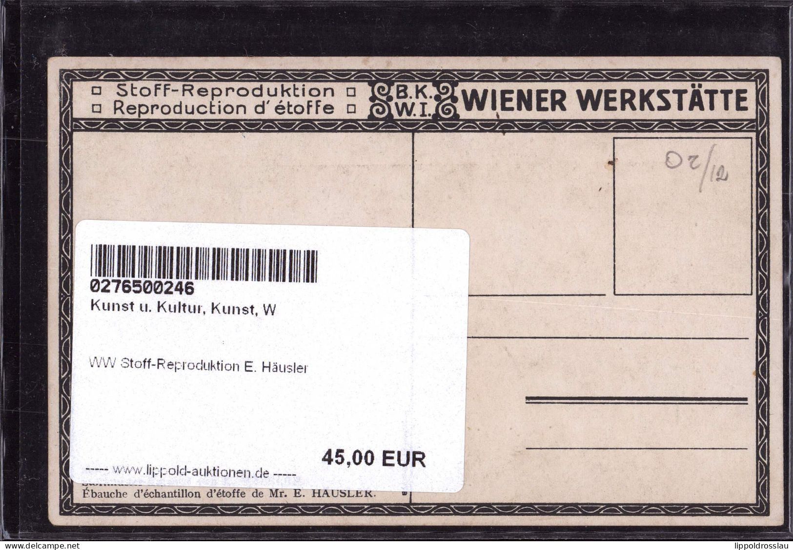 * WW Stoff-Reproduktion E. Häusler - Wiener Werkstätten