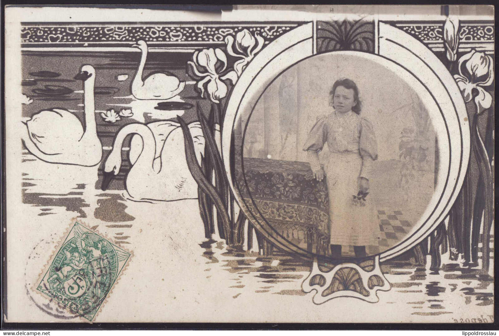 Gest. Jugendstil-Fotomontage - Andere & Zonder Classificatie