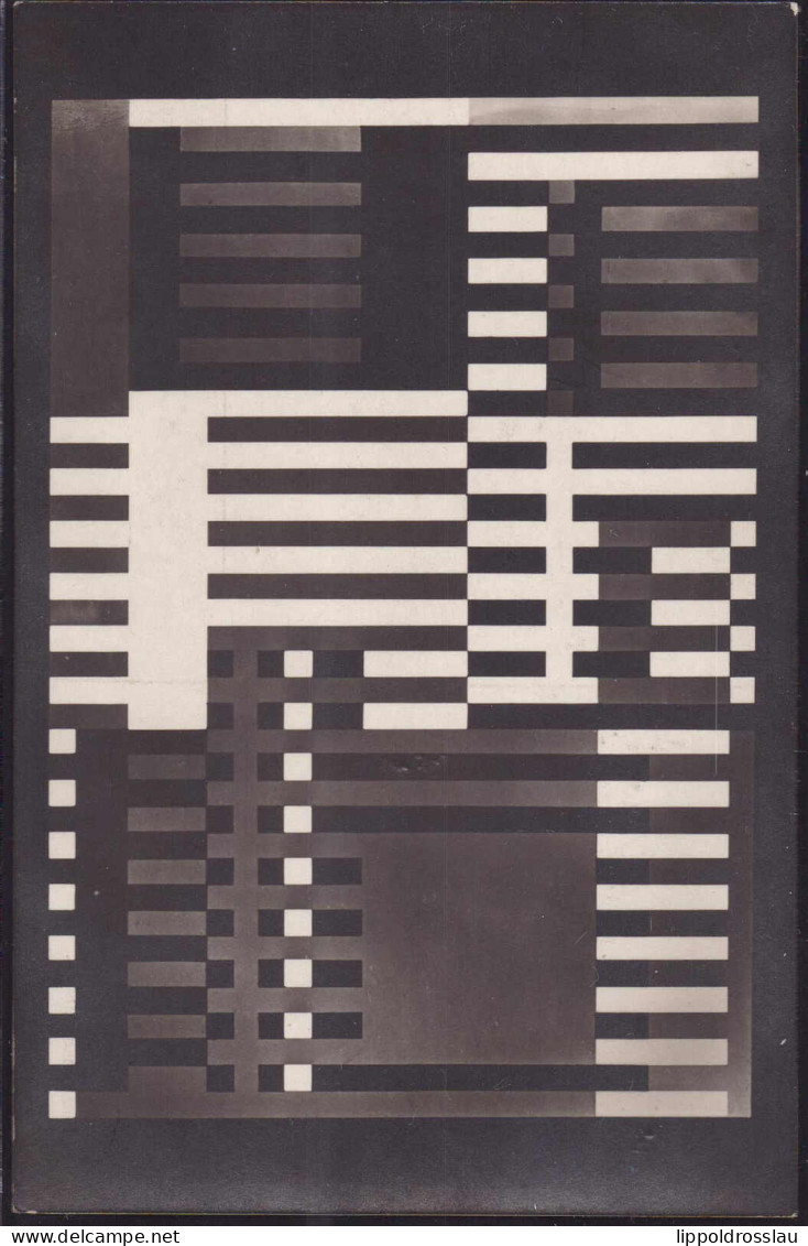 * Bauhaus 1926 Josef Albers Einscheiben-glasbild, Foto Consemüller, In Der Mitte Der Karte Kleine Druckstellen, äusserst - Malerei & Gemälde