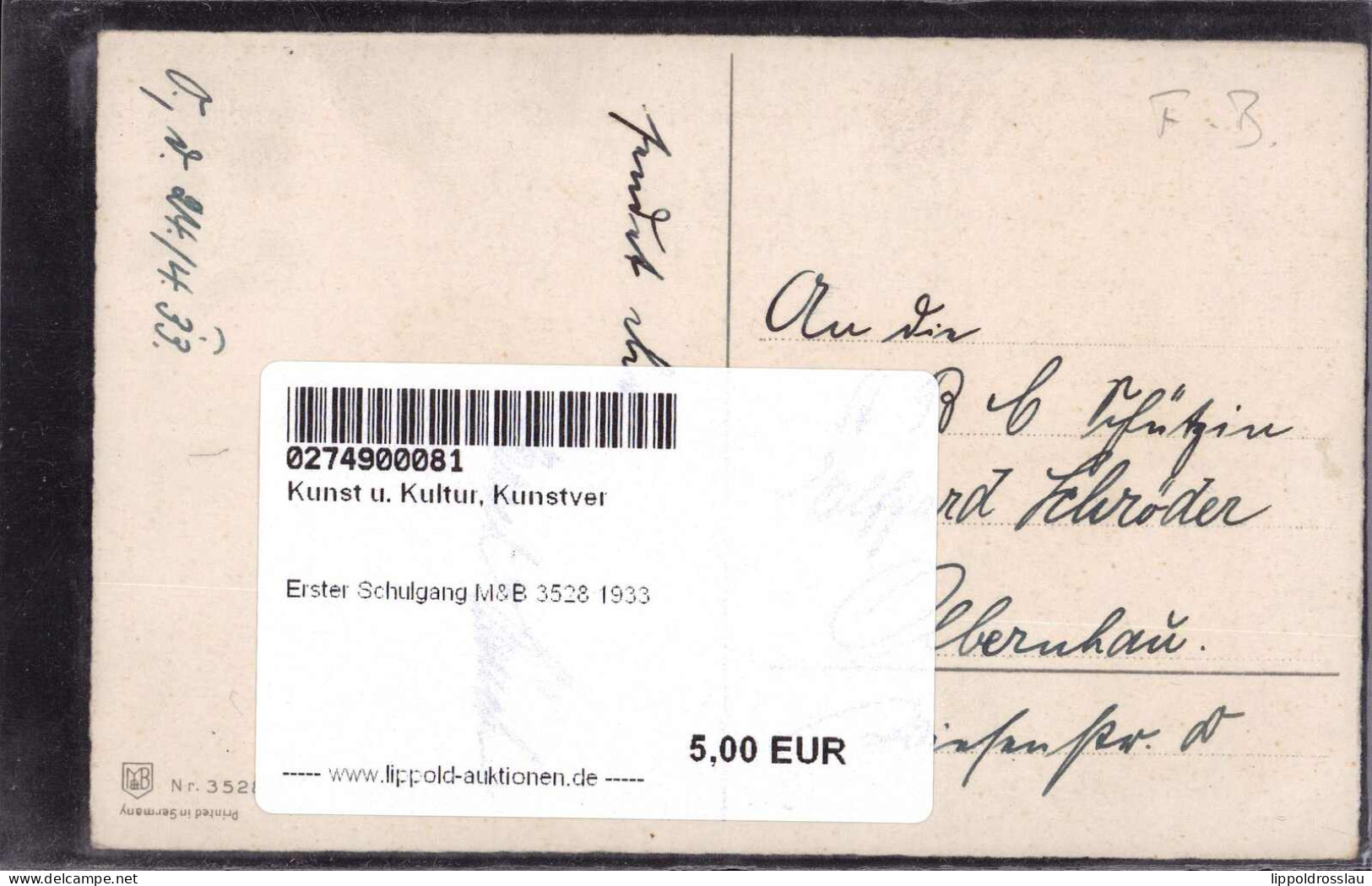 * Erster Schulgang M&B 3528 1933 - Other & Unclassified