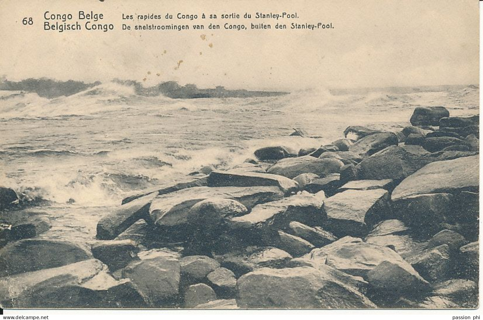 B2 BELGIAN CONGO PPS SBEP 43 VIEW 68 USED - Entiers Postaux