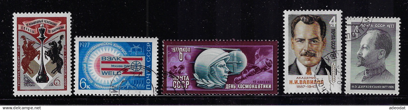 RUSSIA  1977  SCOTT #4551,4561-4564  USED - Oblitérés