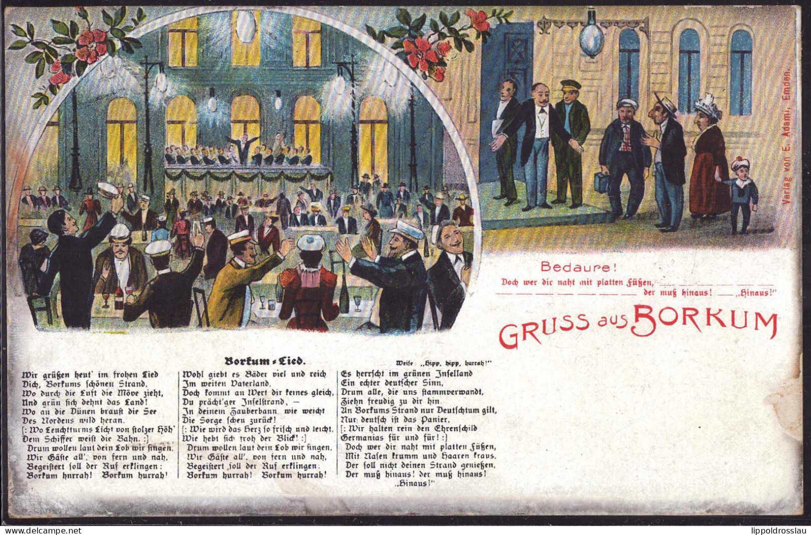 Gest. Das Borkumlied 1913 - Jewish